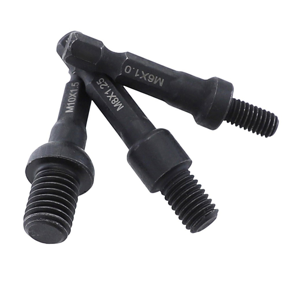 Power Tools Excel - 3Pcs Socket Adapter M6/M8/M10 Cr-Mo Self-Tapping