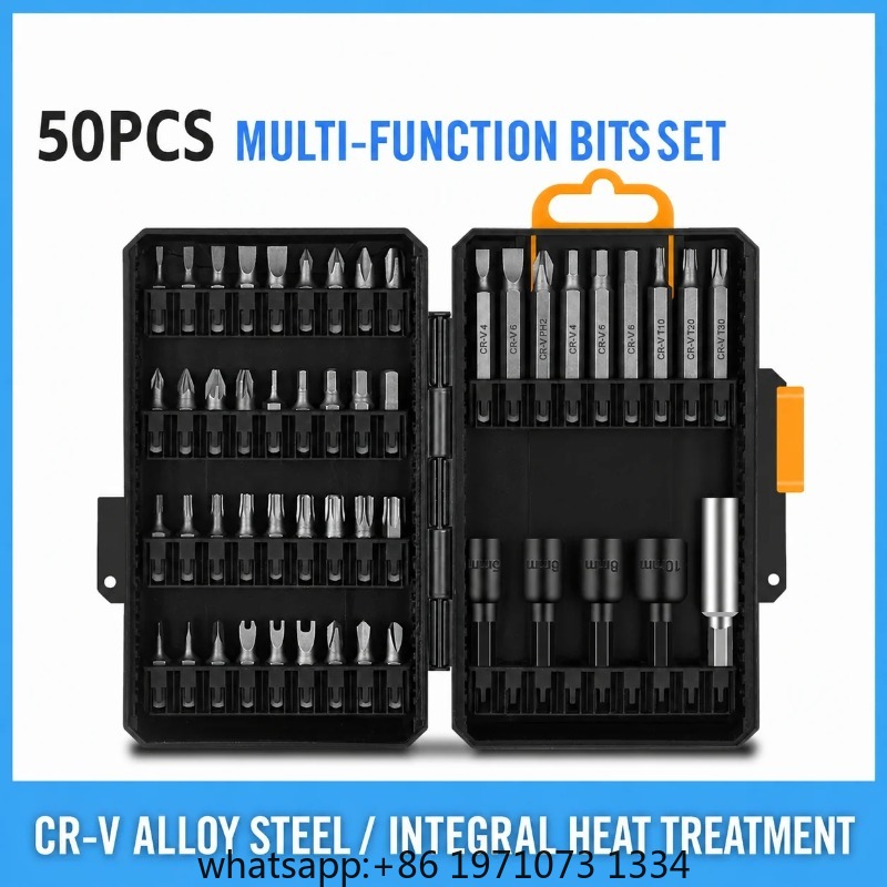 Power Tools Kits - 50PCS Impact Driver Bit Set Phillips