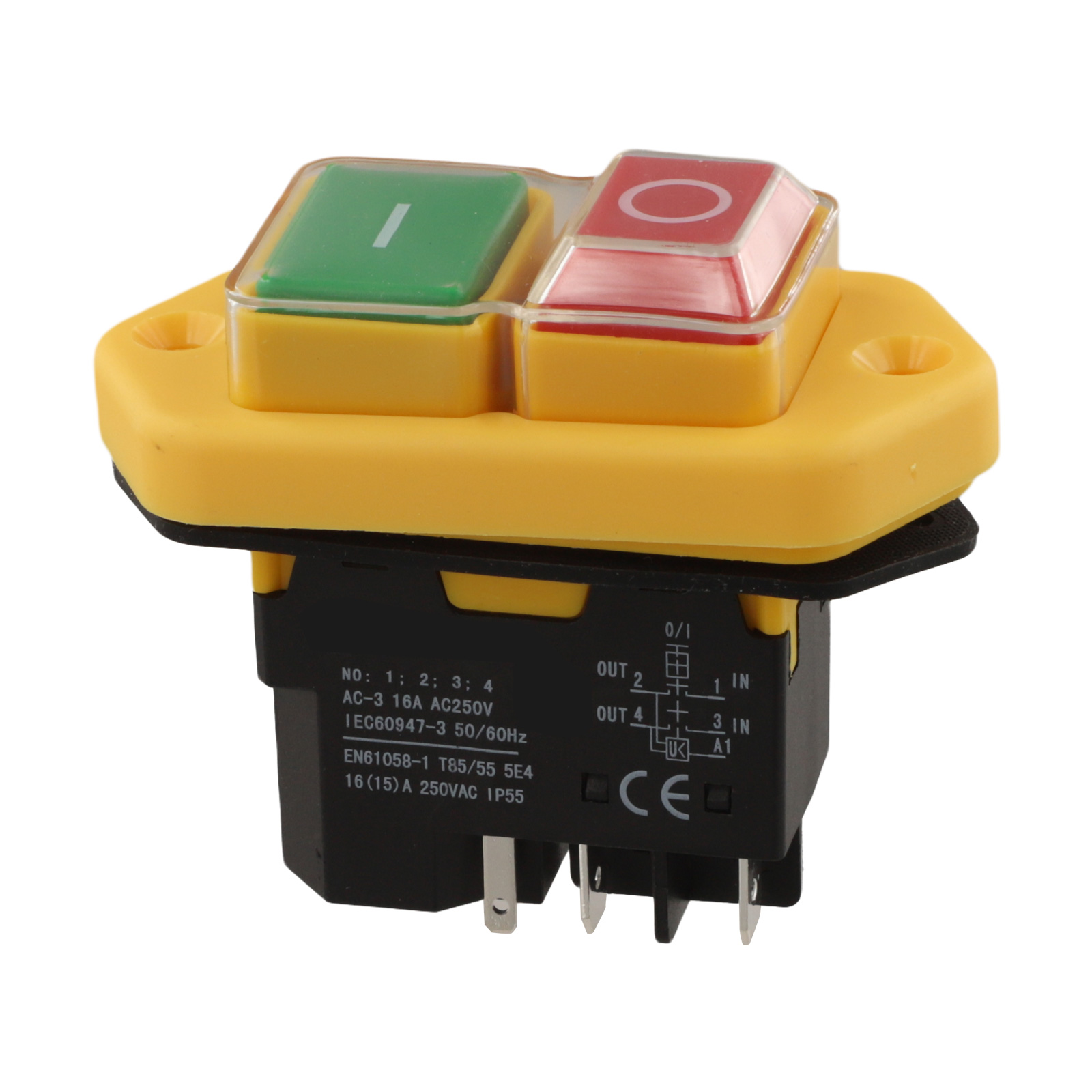 Power Tools Green - KlD-28A 5 Pin Push Button Switch
