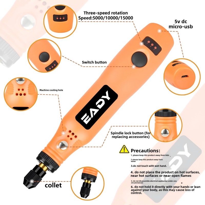 USB Cordless Rotary Tool Kit – - đánh giá và giá Power Tools Kits