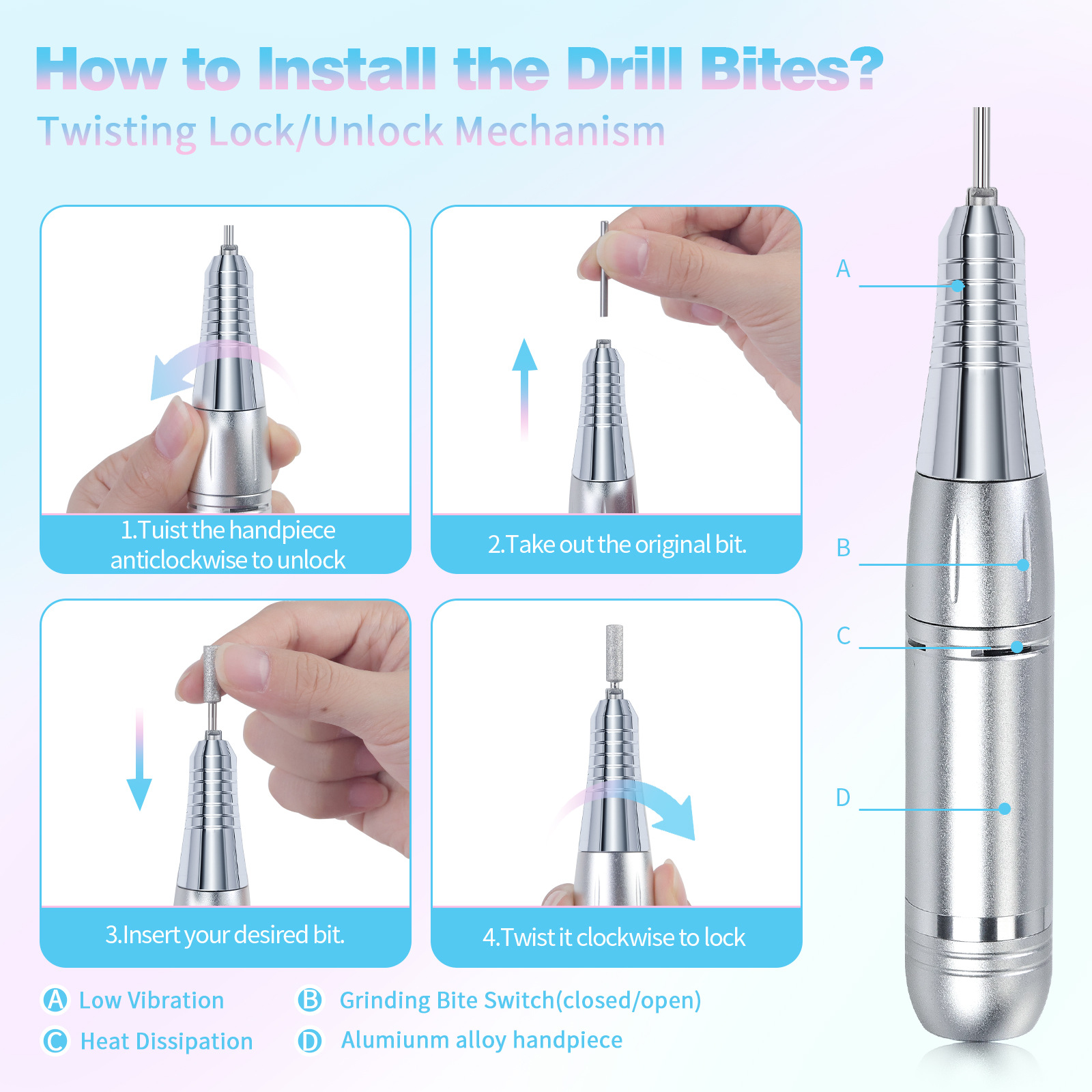 45000rpm Manicure Drill Machin - đánh giá và giá Power Tools Excel